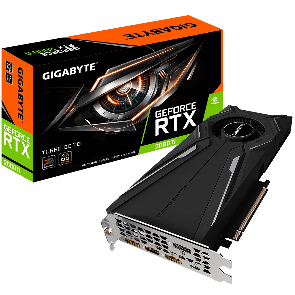 Gigabyte GeForce RTX 2080 Ti TURBO OC 11G  (Rev. 2.0)